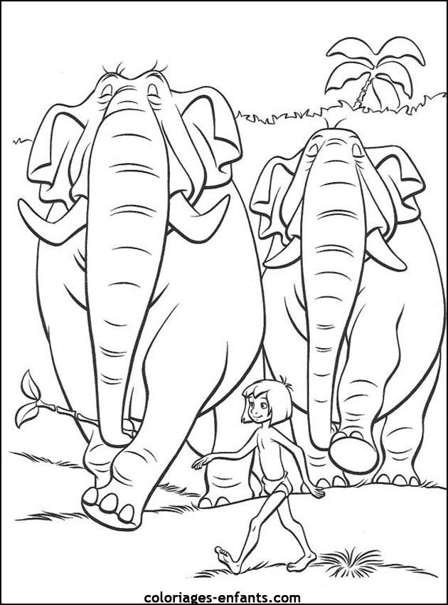 Dessin #12999 - coloriage de elephant gratuit a imprimer
