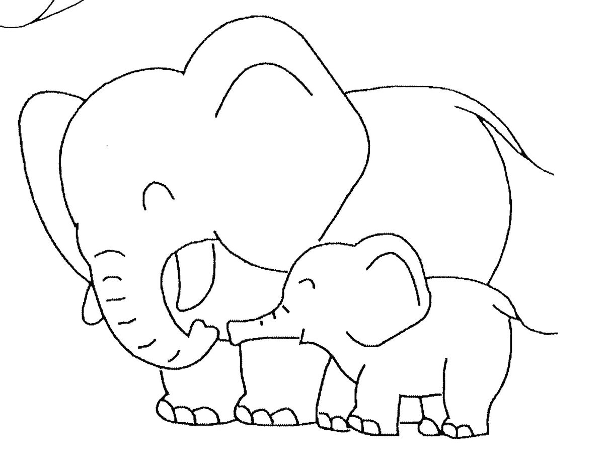 Dessin #13005 - Coloriage de elephant gratuit a imprimer