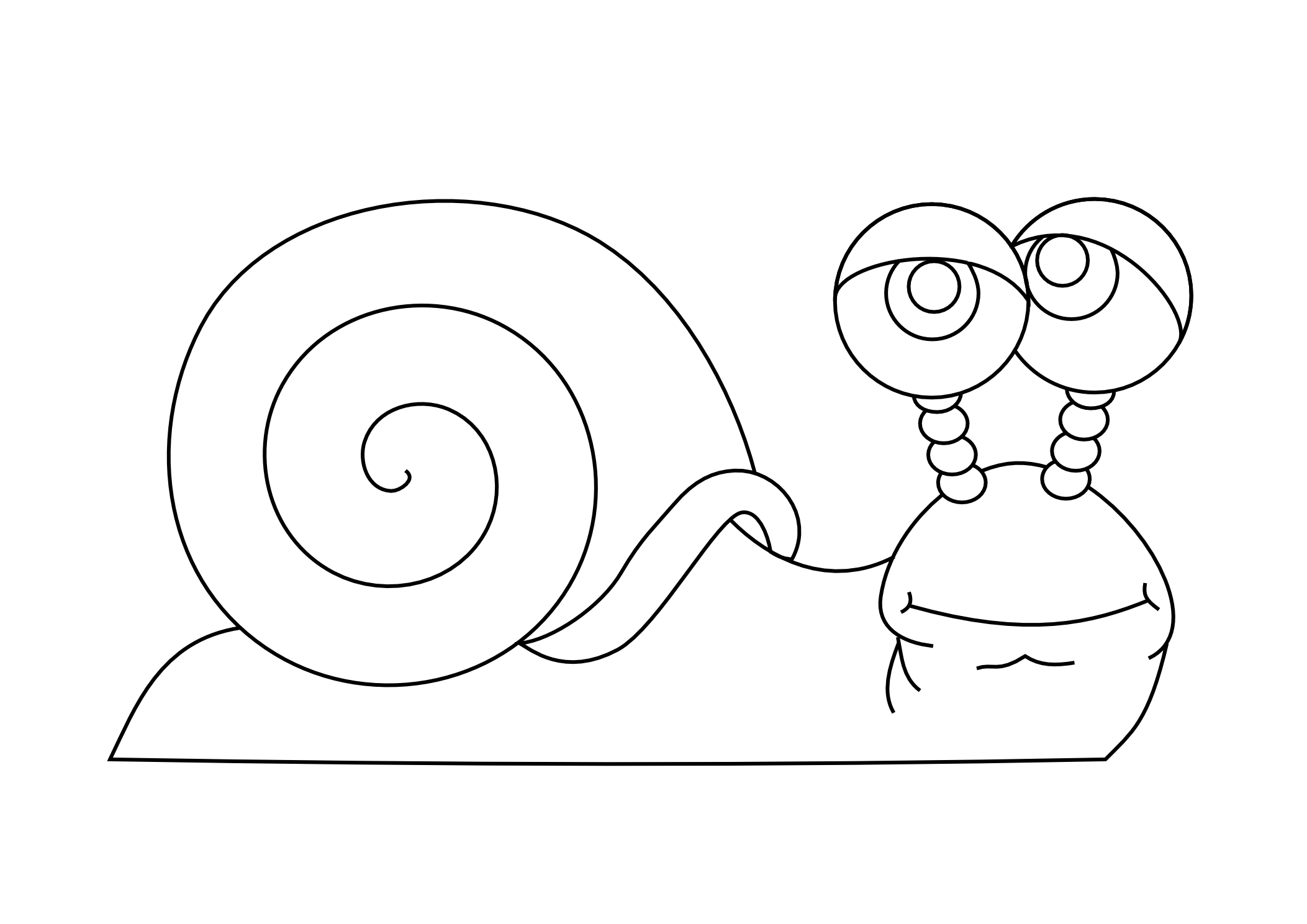Coloriage escargot demandé de leur envoyer quelques dessins d escargolio en voici un