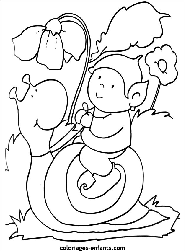 Dessin d'escargot #31 - Cliquez pour imprimer   animaux images coloriages escargots coloriages escargots