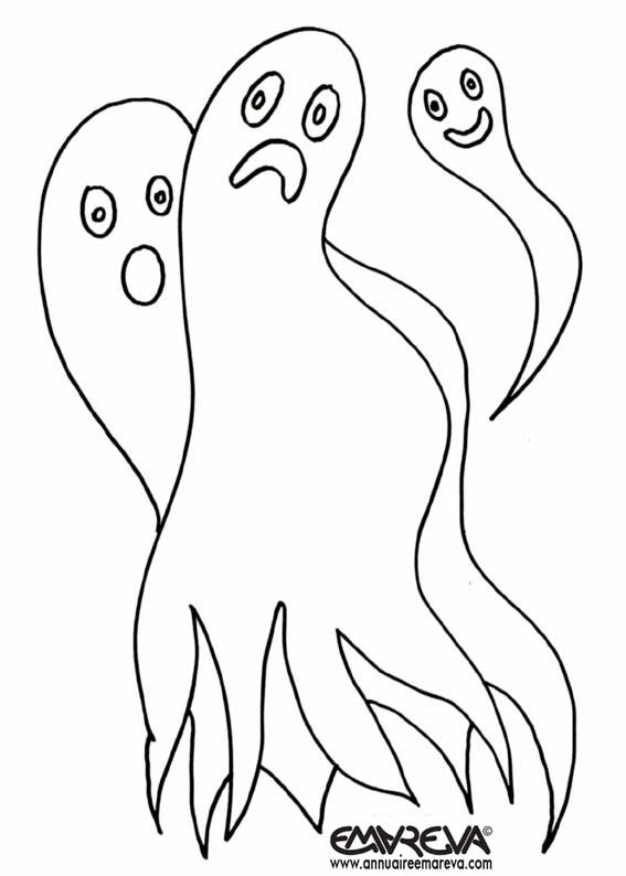 Dessin #14947 - dessin gratuit de fantôme a colorier