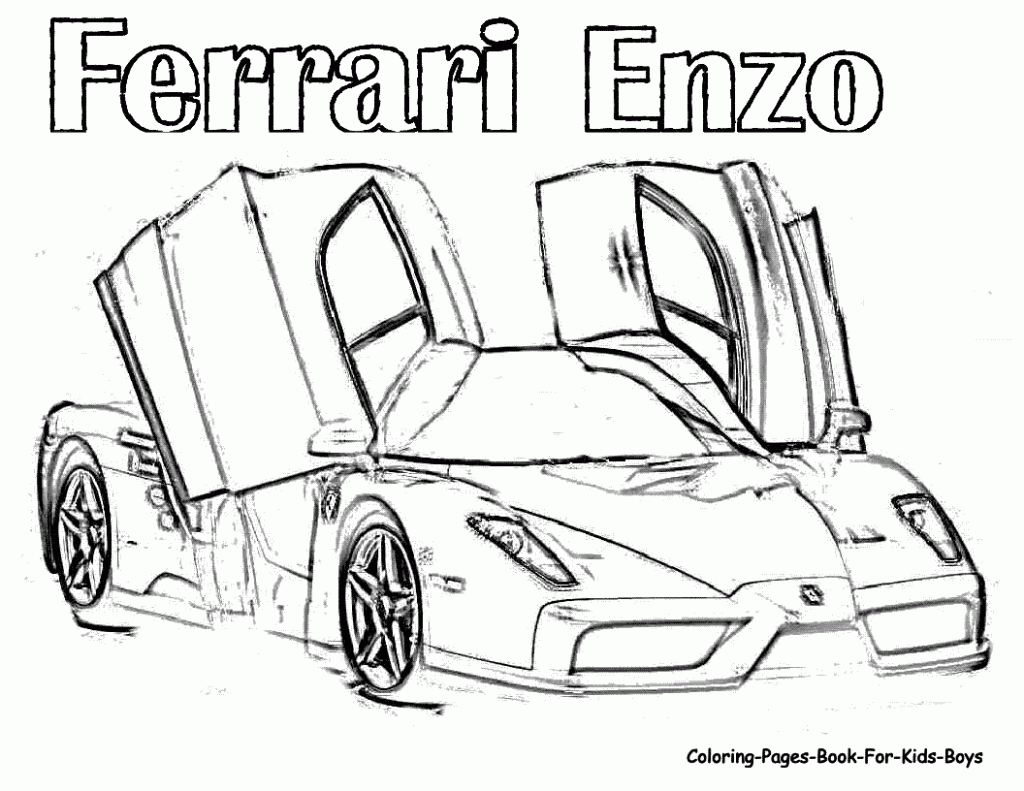Dessin #16229 - image de Ferrari a dessiner