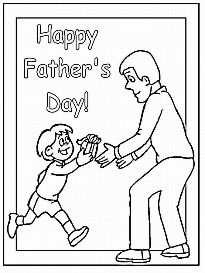 Dessin #10348 - dessin gratuit de fête des pères a imprimer