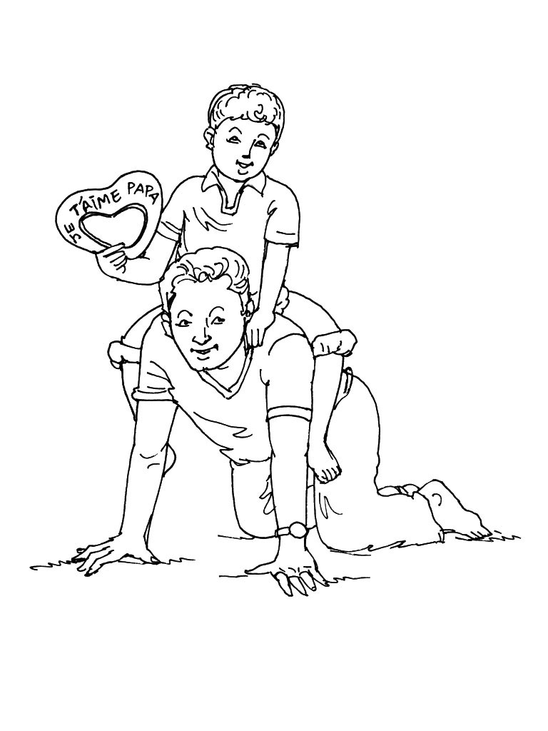 Coloriage Gratuit A Imprimer Fete Des Peres