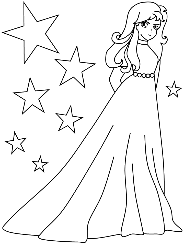 Dessin fille à imprimer #20482 Image #20482 - Coloriage fille gratuit