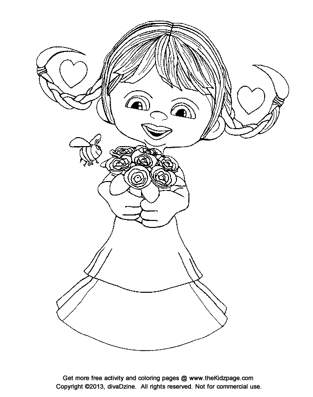 Dessin fille à imprimer #20511 Image #20511 - Coloriage fille gratuit