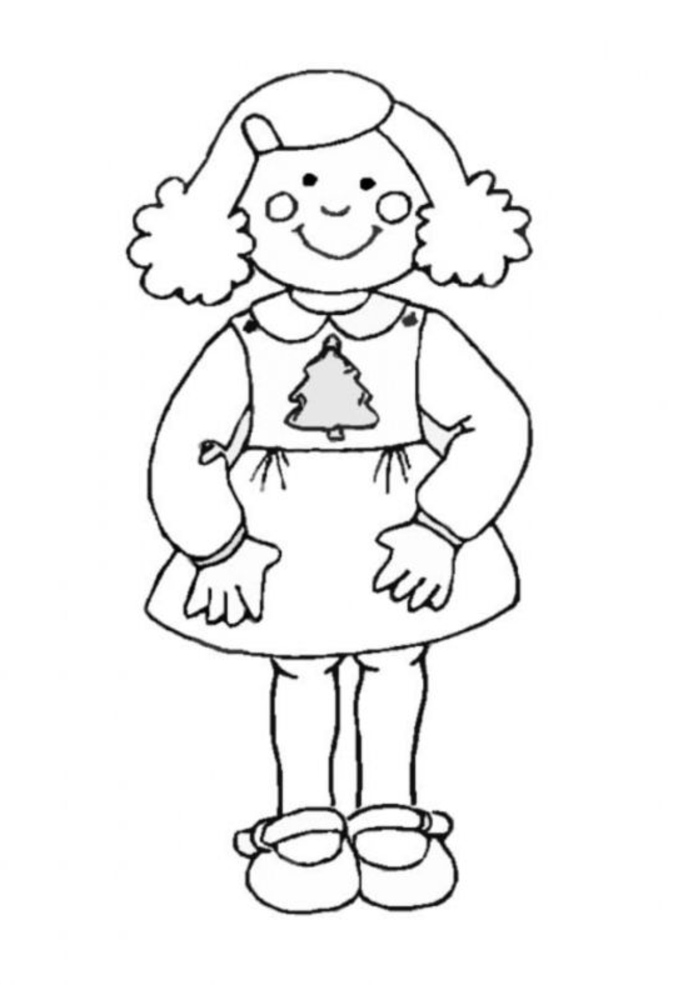 Dessin fille à imprimer #20521 Image #20521 - Coloriage fille gratuit