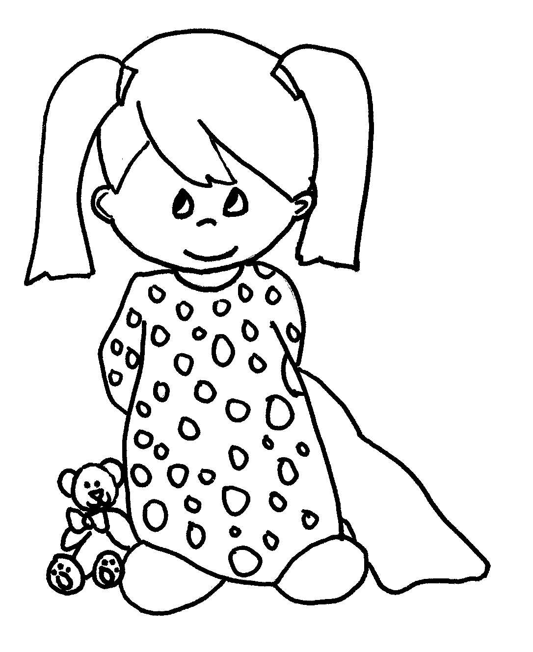 Dessin fille à imprimer #20539 Image #20539 - Coloriage fille gratuit