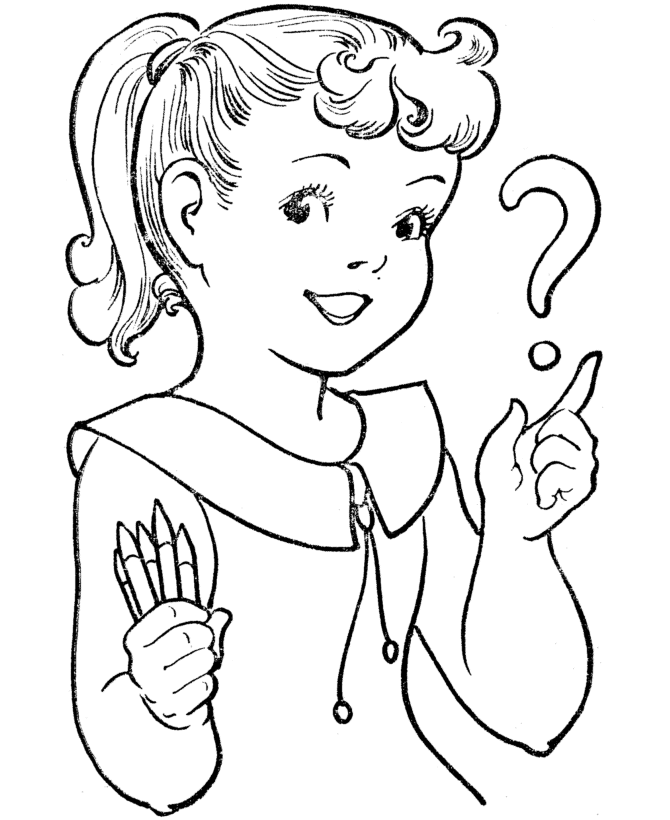 Dessin fille à imprimer #20541 Image #20541 - Coloriage fille gratuit