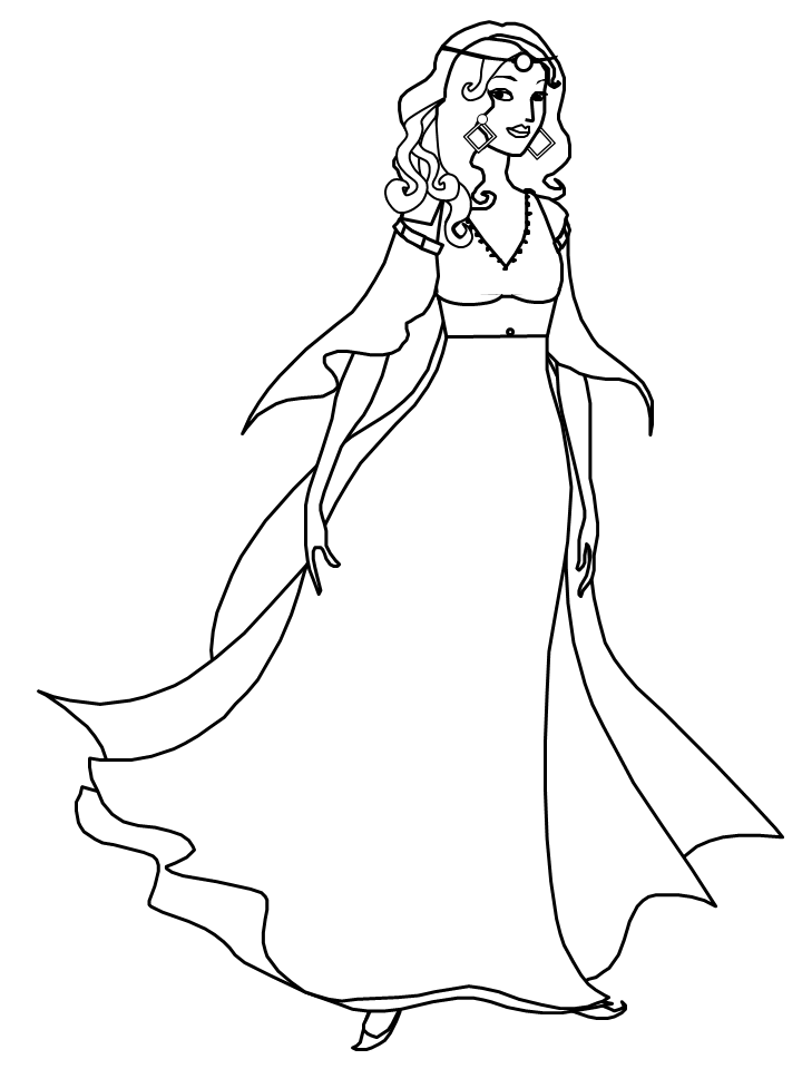 Dessin fille à imprimer #20562 Image #20562 - Coloriage fille gratuit