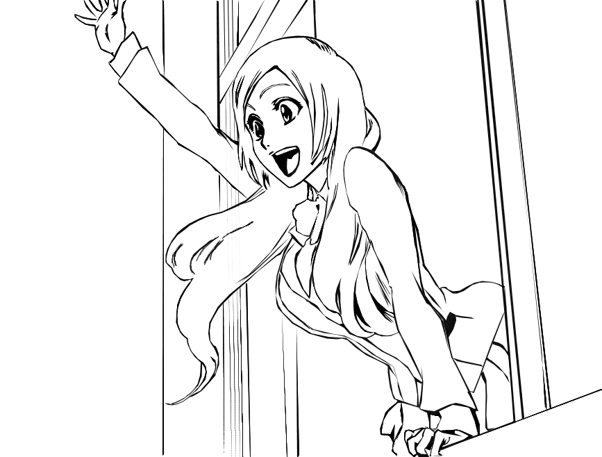 Image #24286 - Coloriage fille manga gratuit