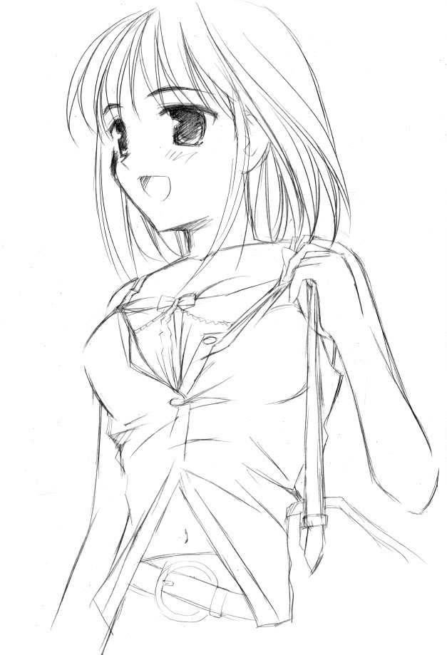 Image #24293 - Coloriage fille manga gratuit