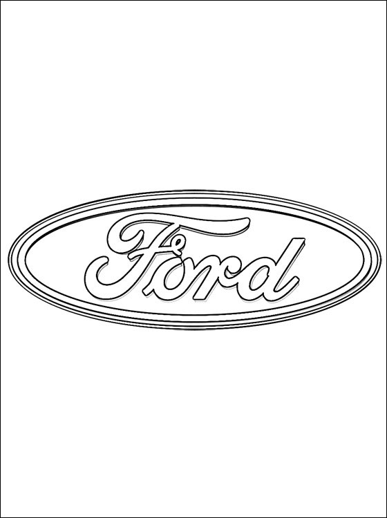 Dessin #16239 - coloriage gratuit de Ford à imprimer
