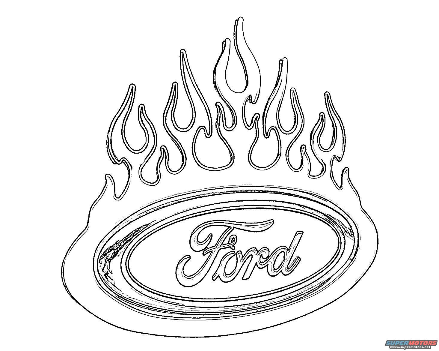 Dessin #16244 - Dessin de Ford pour imprimer et colorier