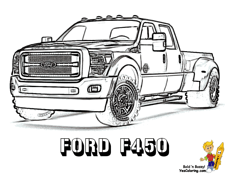 Dessin #16265 - dessin de Ford gratuit a imprimer et colorier