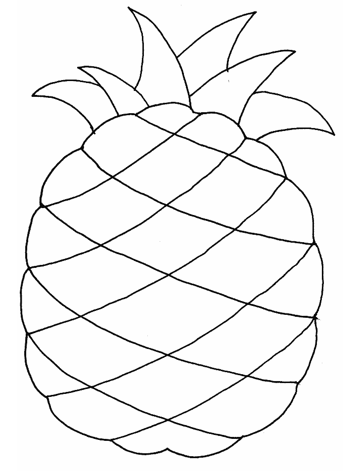 pineapple fruit dessins à colorier & coloriage book