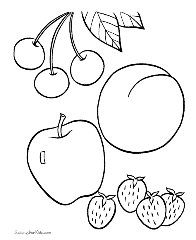 fruit image a imprimer et color fruit dessins à colorier