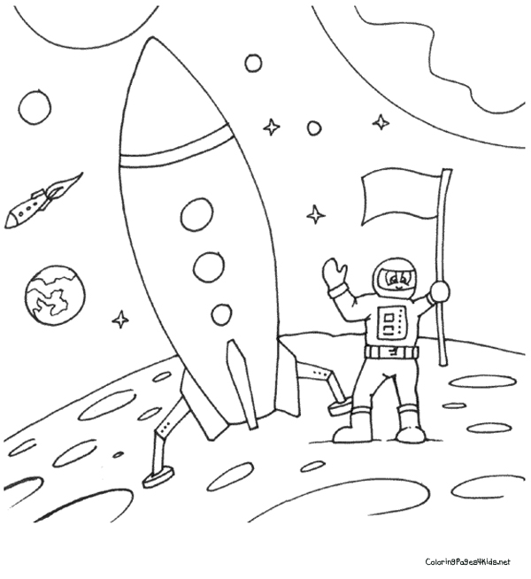 Dessin #16274 - dessin gratuit de fusée a colorier
