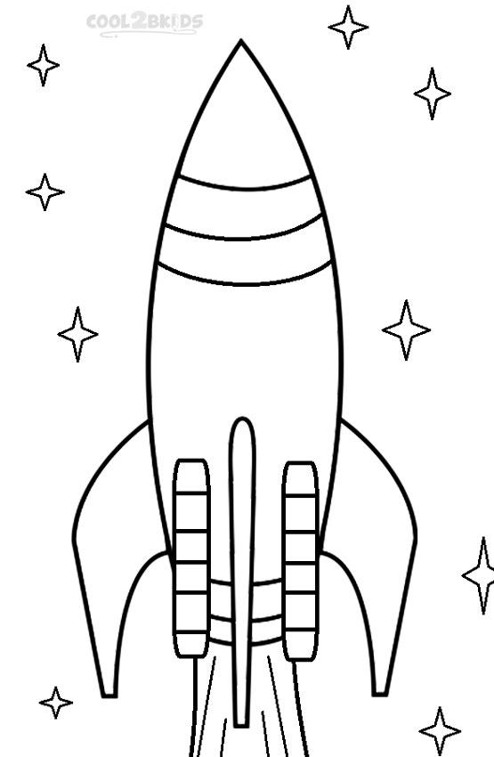 Dessin #16295 - dessin gratuit de fusée a imprimer