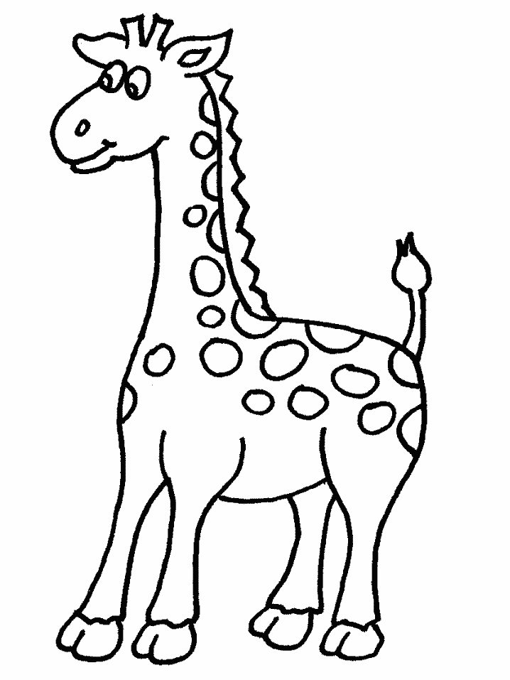 Dessin #13083 - Dessin gratuit de girafe à imprimer