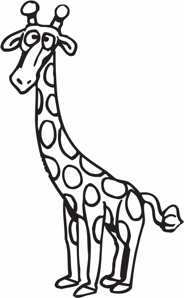 Dessin #13085 - dessin de girafe à imprimer