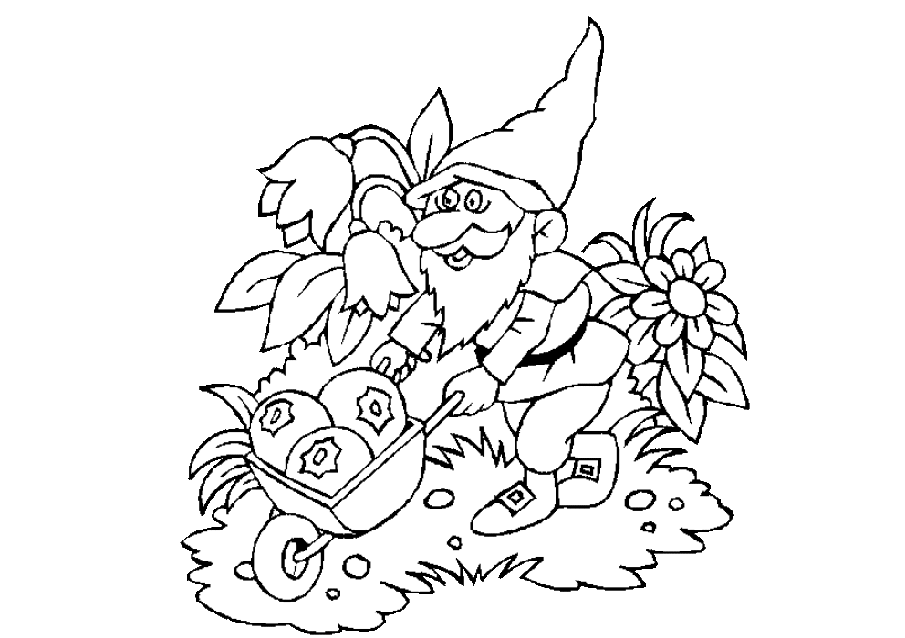Image #24571 - Coloriage gnomes gratuit
