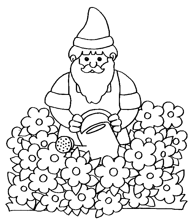 Image #24572 - Coloriage gnomes gratuit