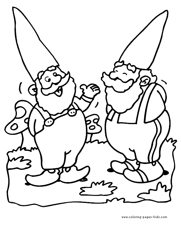 Image #24594 - Coloriage gnomes gratuit