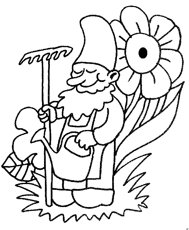 Image #24642 - Coloriage gnomes gratuit
