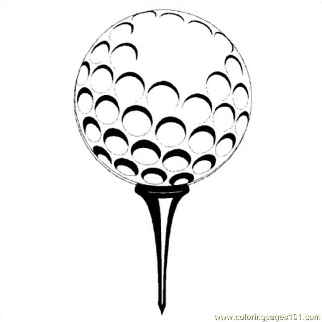Image #17214 - Coloriage golf gratuit