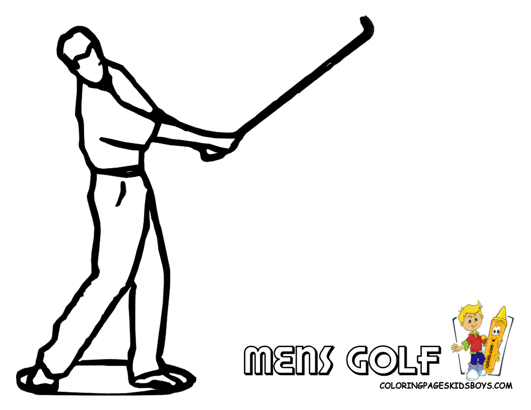 Image #17254 - Coloriage golf gratuit