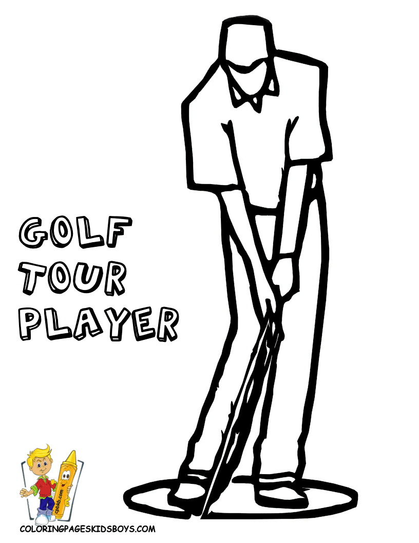 Image #17255 - Coloriage golf gratuit