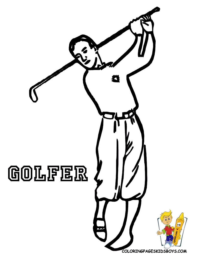 Image #17258 - Coloriage golf gratuit