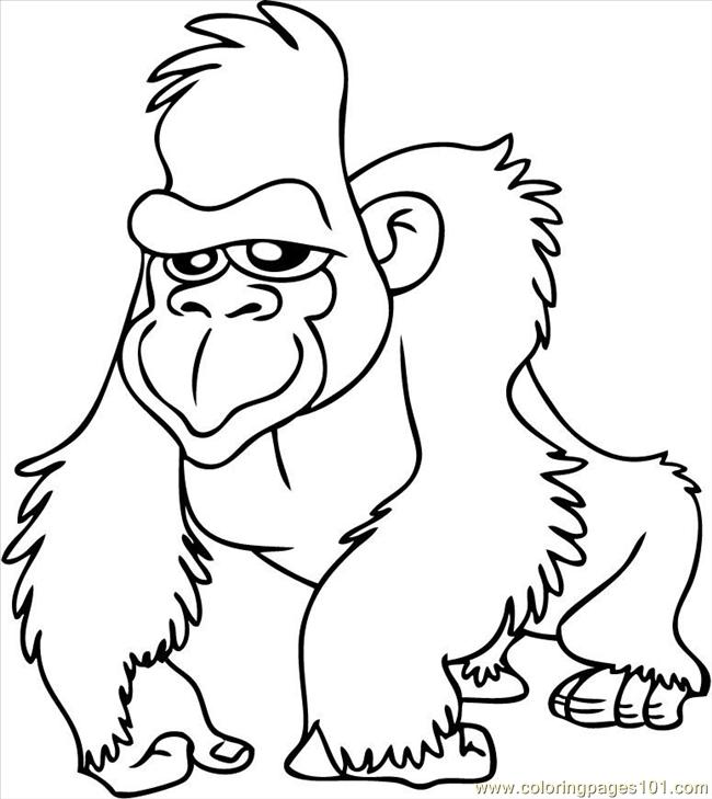 Dessin #13089 - dessin de gorille gratuit