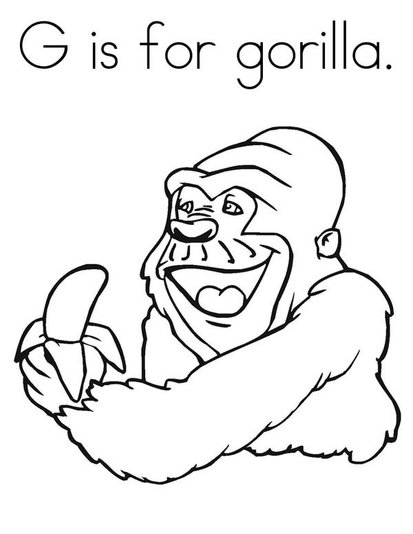 Dessin #13105 - dessin de gorille