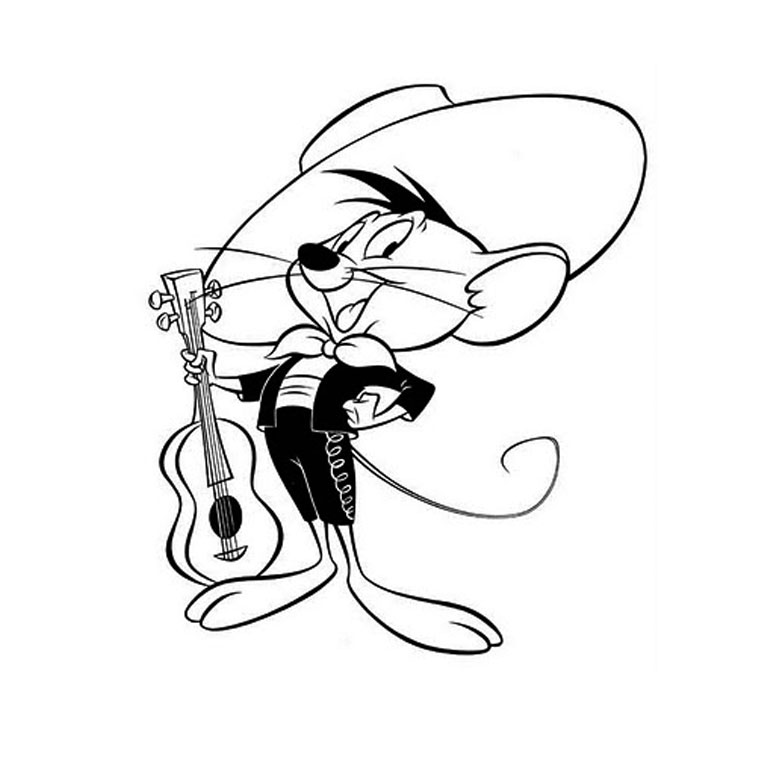 Dessin #15091 - Un beau dessin de guitariste a imprimer et colorier