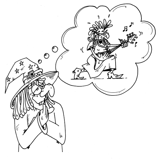 Dessin guitariste #15101 Dessin #15101 - coloriage amusant de guitariste