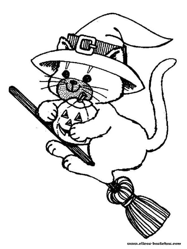 Coloriage halloween à imprimer #10419  Dessin #10419 - Dessin gratuit halloween a colorier