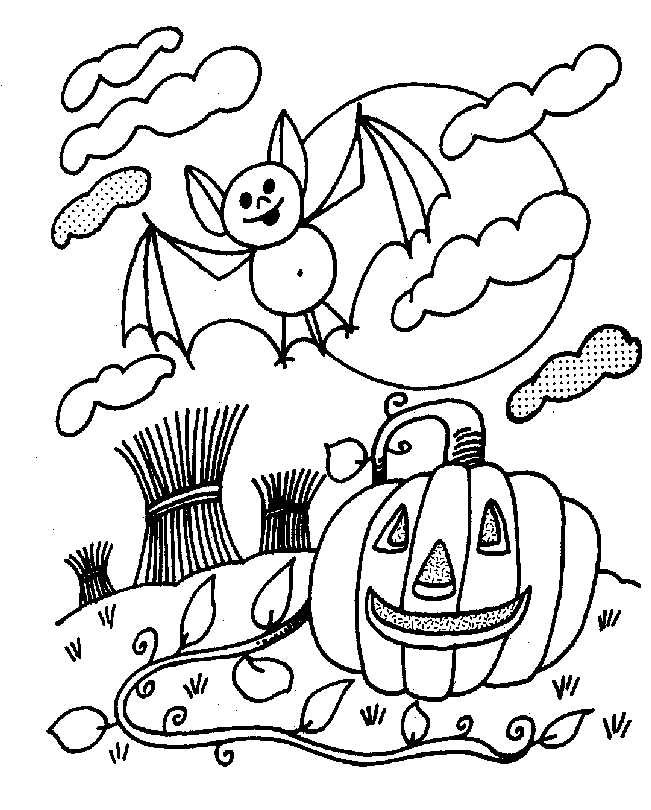 Coloriage halloween à imprimer #10435  Dessin #10435 - Coloriage de halloween à imprimer
