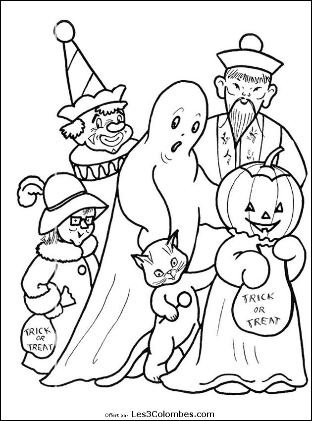 Dessin #10401 - dessin halloween à colorier et imprimer