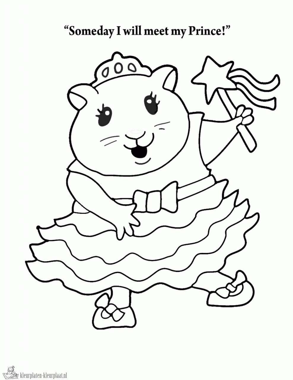 Dessin #13169 - coloriage de hamster à imprimer