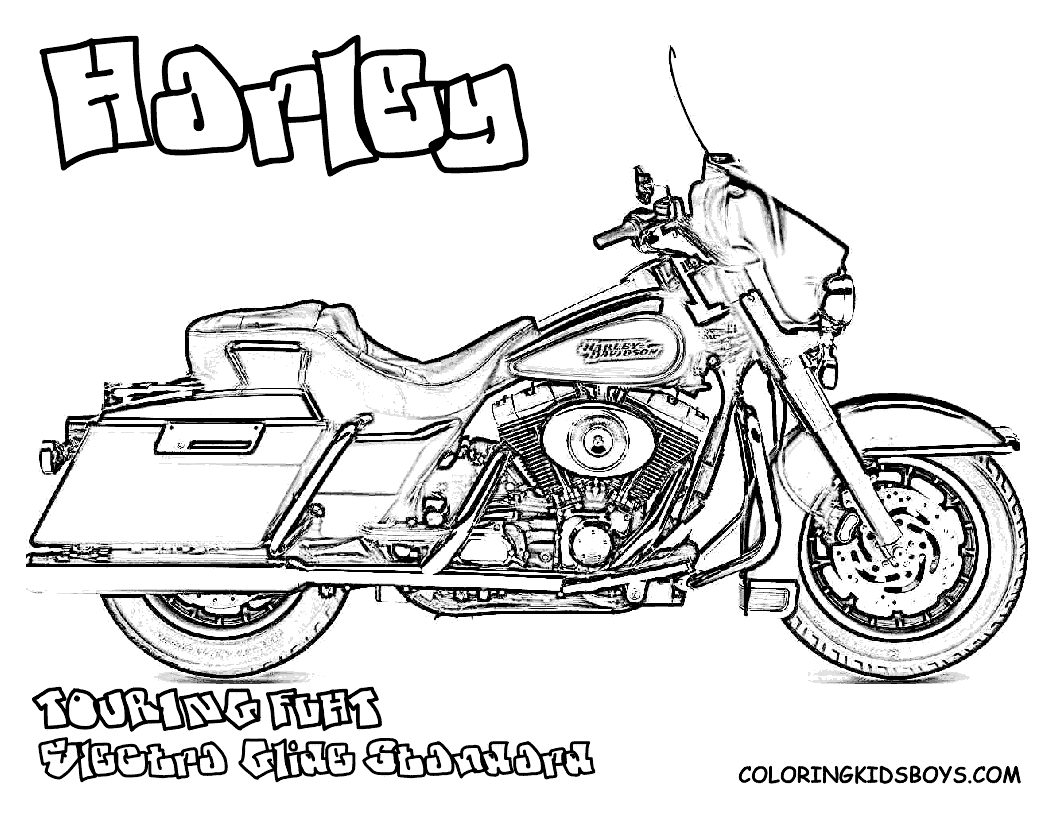 Dessin #16301 - dessin de Harley Davidson gratuit