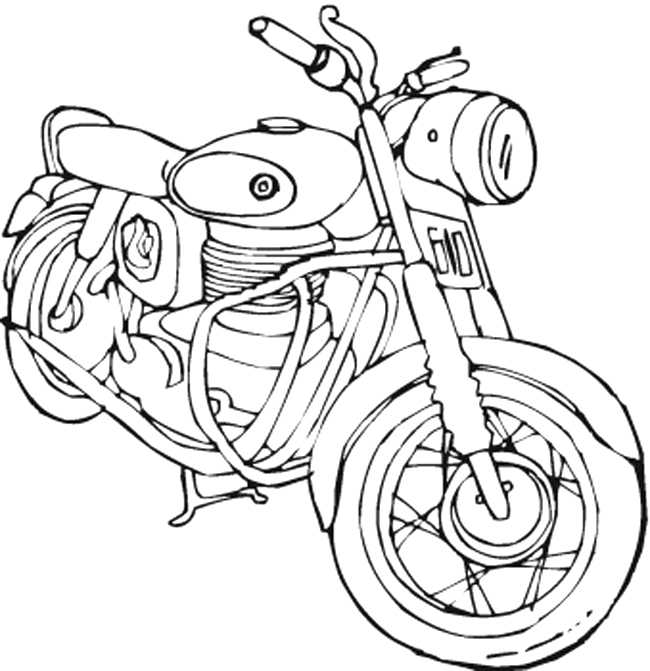Dessin #16314 - Dessin de Harley Davidson