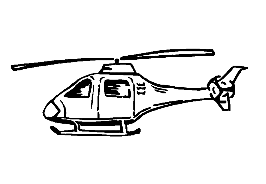 Dessin #16323 - jeux de coloriage hélicoptère à colorier et imprimer