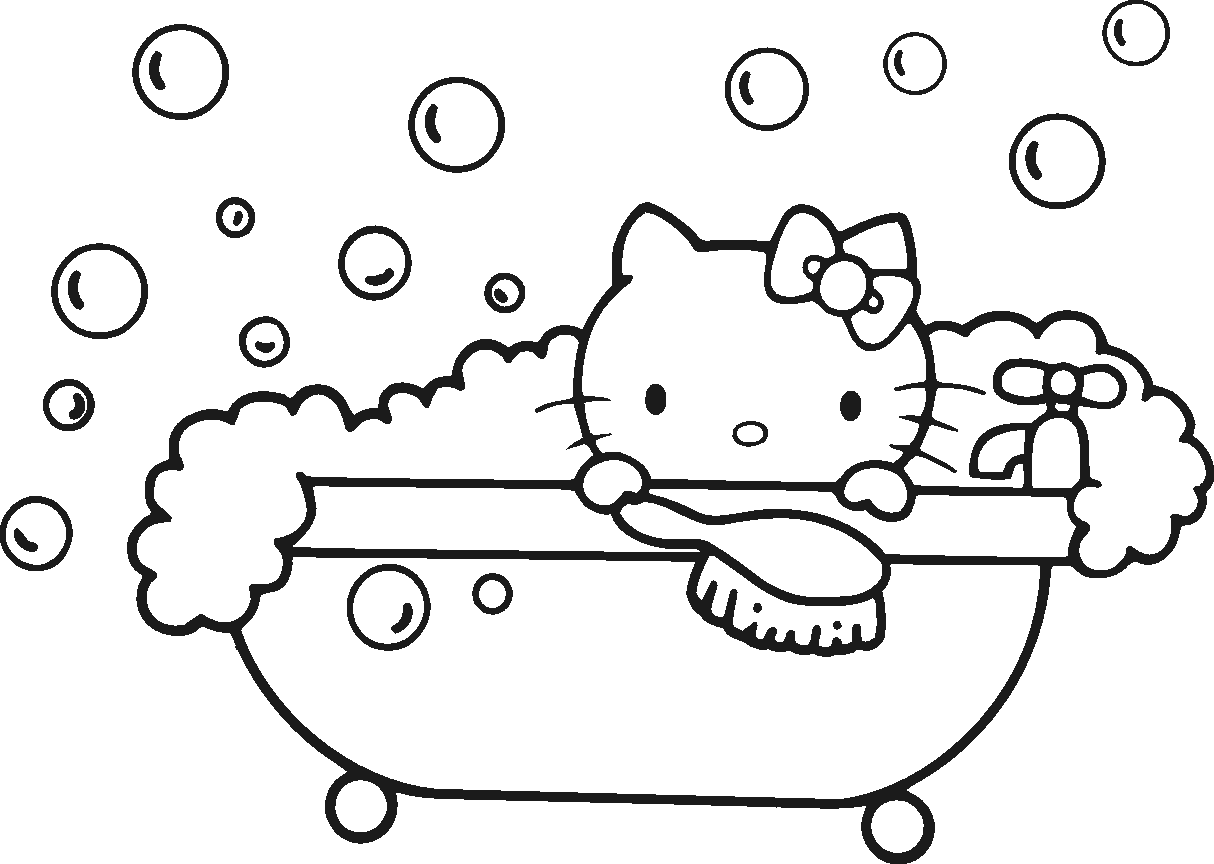 Coloriage hello kitty gratuit - dessin a imprimer #11