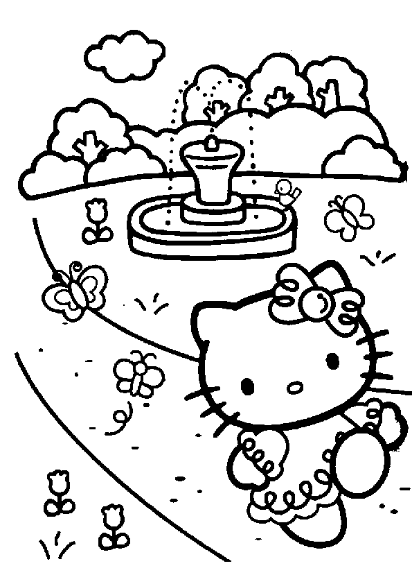 Coloriage hello kitty gratuit - dessin a imprimer #141