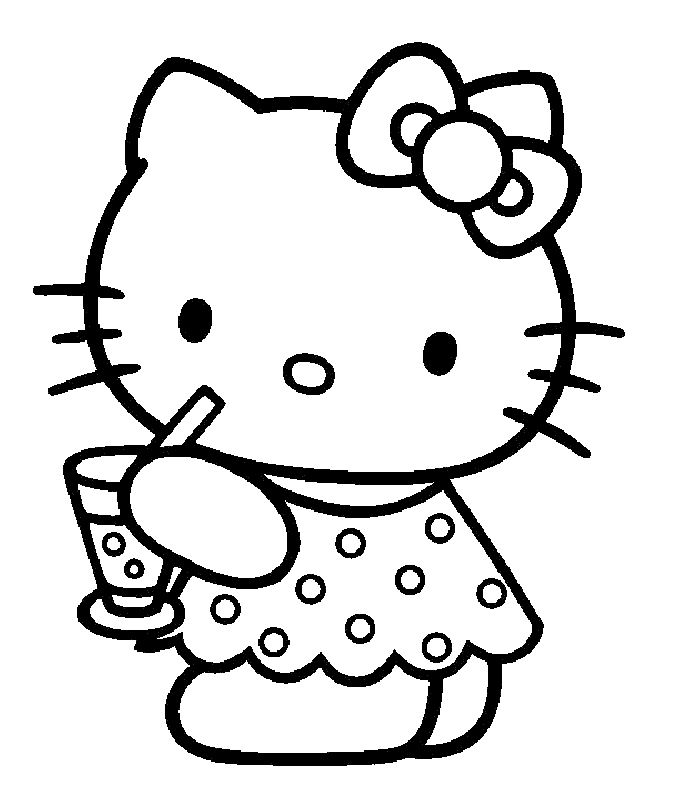 Coloriage hello kitty gratuit - dessin a imprimer #16