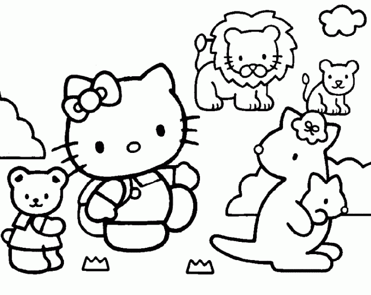 Coloriage hello kitty gratuit - dessin a imprimer #186