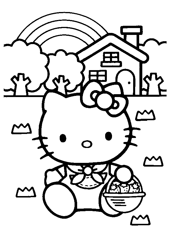 Coloriage hello kitty gratuit - dessin a imprimer #20