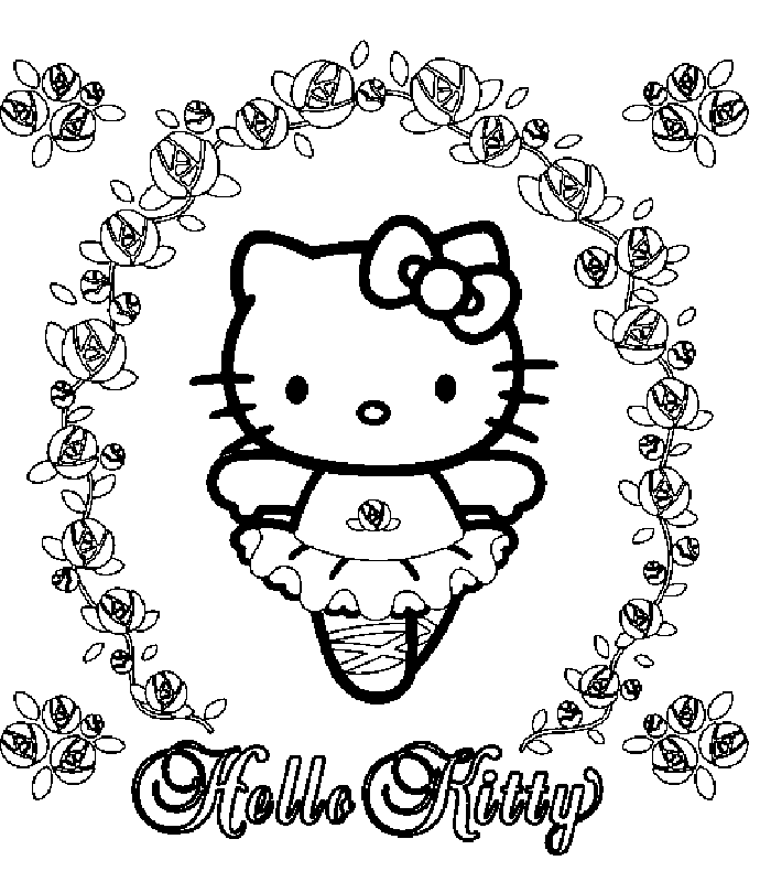 Coloriage hello kitty gratuit - dessin a imprimer #6